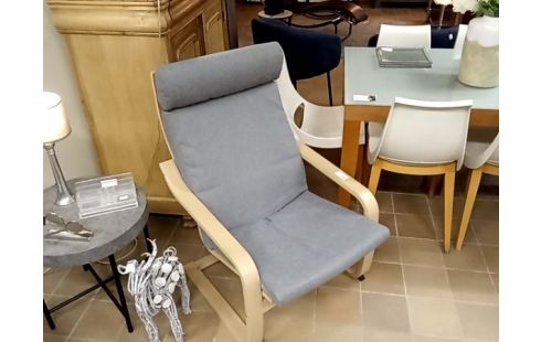FAUTEUIL IKEA TISSU GRIS