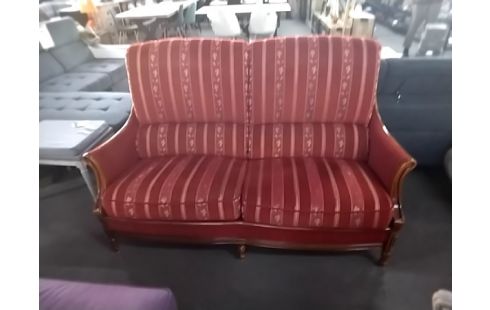 CANAPE 2 PLACES TISSU RUSTIQUE