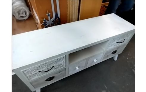 MEUBLE TV MAISON DU MONDE BLANC CASSÉ