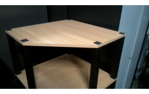 ETAGERE CORPS FRENE LOOK NOIR PVC