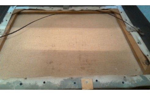 SCHILDERIJ STRAAT IN PARIJS GESIGNEERD BURNETT