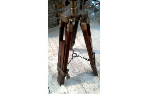 TELESCOOP HOUT KOPER LEDER