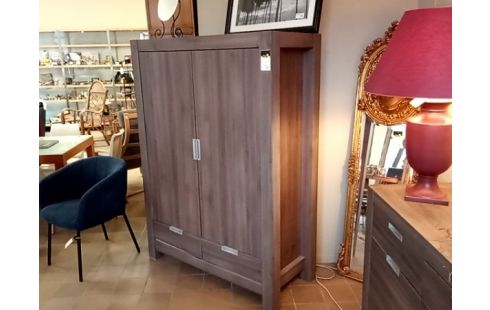 MEUBLE 2 PORTES 2 TIROIRS STRAT POIGNEE ALU