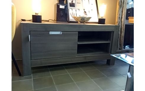 MEUBLE TV STRATIFIE FONCE POIGNEE ALU
