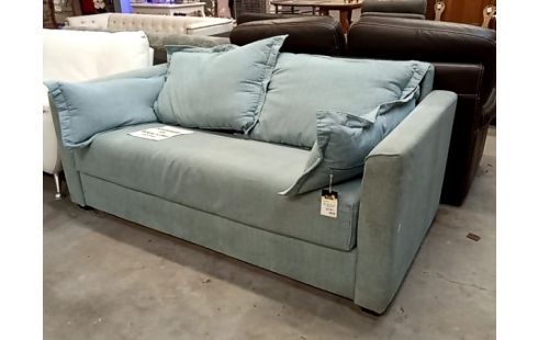 CANAPE CONVERTIBLE tissu bleu ciel ikea