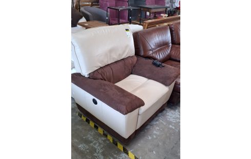 FAUTEUIL RELAX CUIR/ALCANTARA CHATEAU D'AX