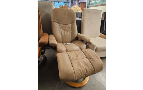 FAUTEUIL TOURNANT + POUF