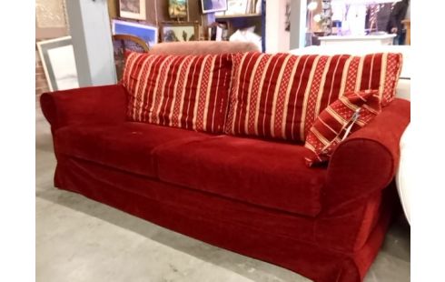 SALON velours rouge 3+2