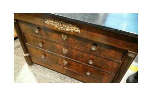 COMMODE EMPIRE ACAJOU