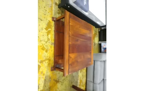 TABLE BASSE BOIS & CHIFFONS