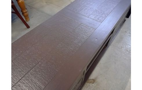 MEUBLE TELE BRUN 4 TIROIRS