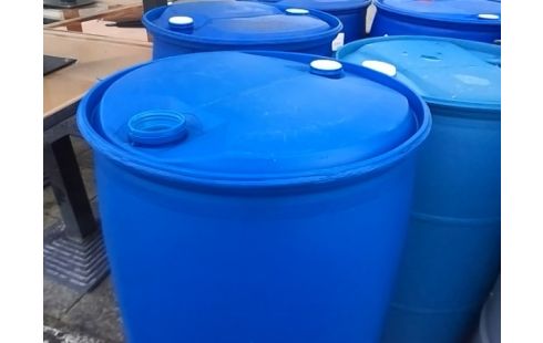 BIDON 200L PLASTIQUE BLEU