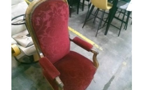 FAUTEUIL VOLTAIRE BOIS ET TISSUS