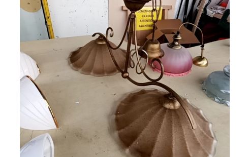 SUSPENSION DOUBLE DECO LAITON