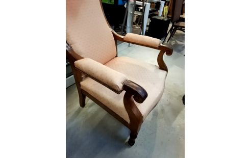 FAUTEUIL BOISERIE TISSU