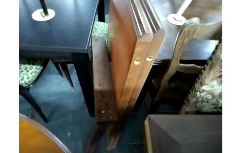 TABLE OVALE MERISIER 2ALLONGES ET PIED SUPP. L160 P100