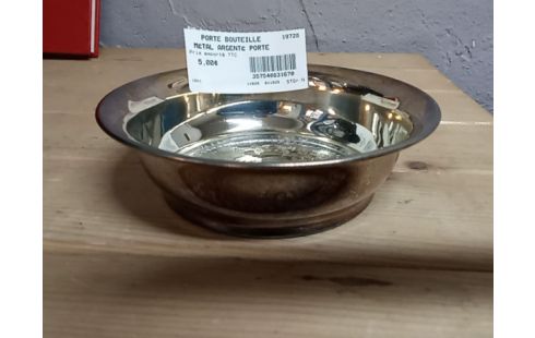 PORTE BOUTEILLE MÉTAL ARGENTÉ
