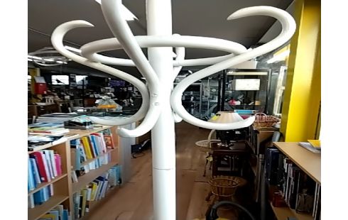 PORTE MANTEAU PERROQUET BLANC