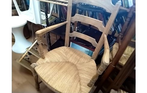 FAUTEUIL PAILLÉ STYLE LOUIS XVI PROVENCAL