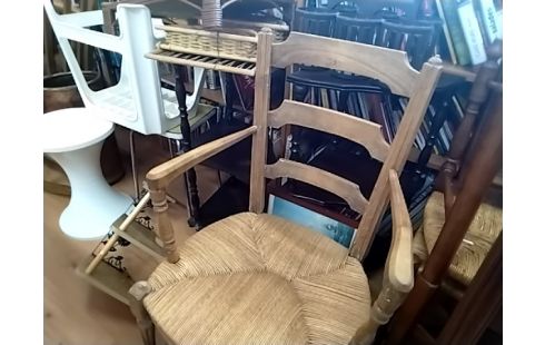 FAUTEUIL PAILLÉ STYLE LOUIS XVI PROVENCAL