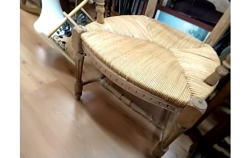 FAUTEUIL PAILLÉ STYLE LOUIS XVI PROVENCAL