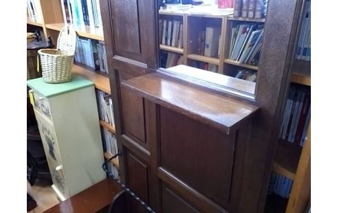 VESTIAIRE EN BOIS AVEC MIROIR