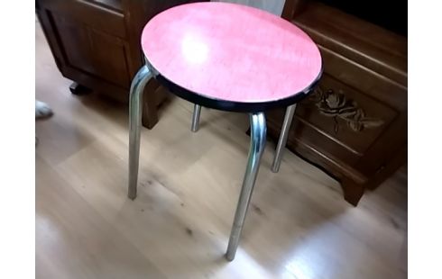 TABOURET FORMICA ROUGE