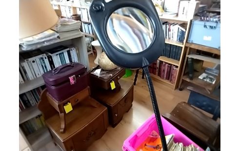 LOUPE LUMINEUSE SUR PIED