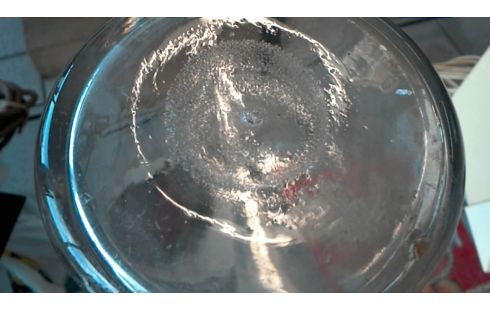 BOUTEILLE  DE LAIT VERRE SOUFFLE