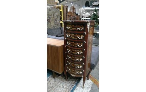 KOMMODE MIT SIEBEN SCHUBLADEN INTARSIE