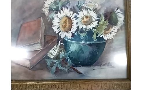 CADRE FLEURS BLANCHES