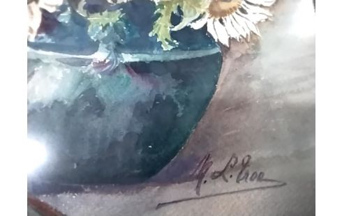 CADRE FLEURS BLANCHES