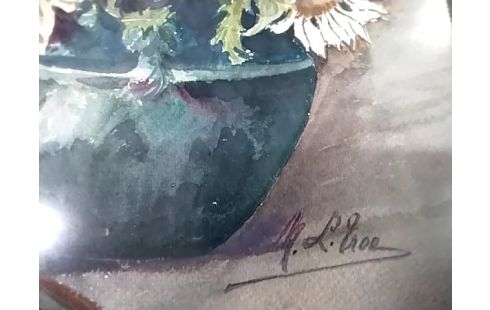 CADRE FLEURS BLANCHES