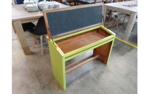 BUREAU ENFANT VERT COFFRE