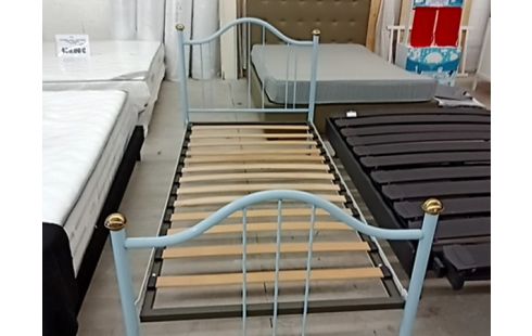 LIT 90 BLEU AVEC SOMMIER