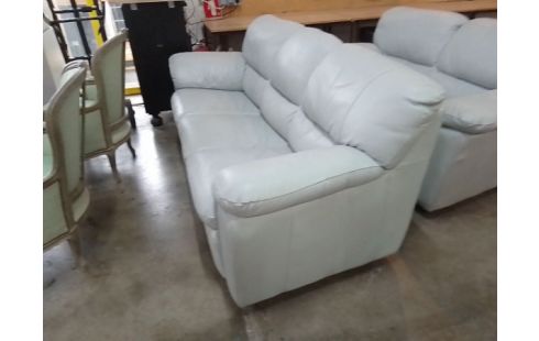 CANAPE 3 PLACES BLEU TURQUOISE