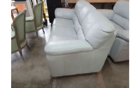 CANAPE 3 PLACES BLEU TURQUOISE