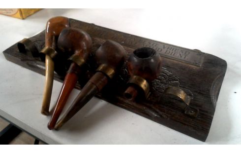 OBJET DECO, , PIPE, , ETAGERE ART DECO., , BOIS