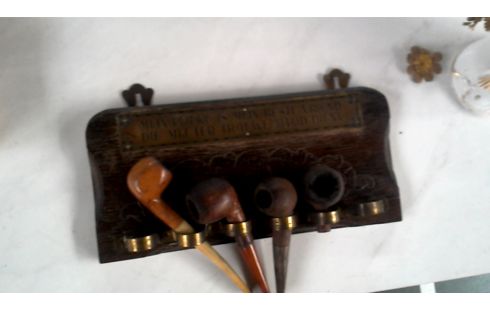 OBJET DECO, , PIPE, , ETAGERE ART DECO., , BOIS