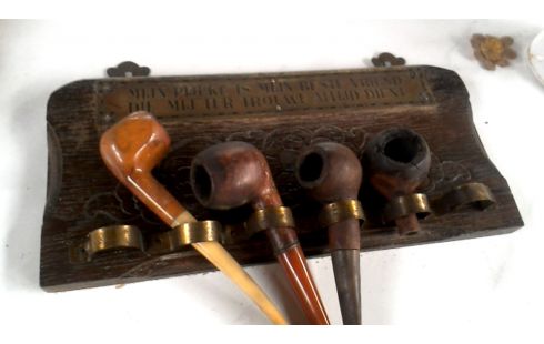 OBJET DECO, , PIPE, , ETAGERE ART DECO., , BOIS