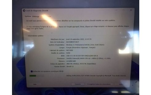 PC PORTABLE NOTODD N200 / WIN11 / INTEL CELERON / 6 GO RAM / 256 GO /