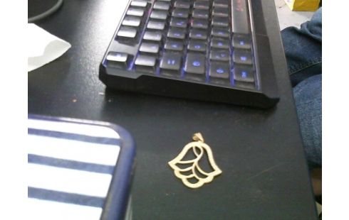 PENDENTIF OR 750 5.43G ZIRCO