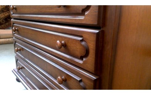 NÄHSCHRÄNKCHEN NUSSBAUM 4 SCHUBLADEN