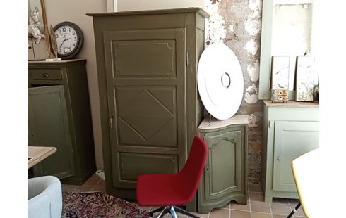 BONNETIERE PATINE VERTE 1 PORTE CHENE