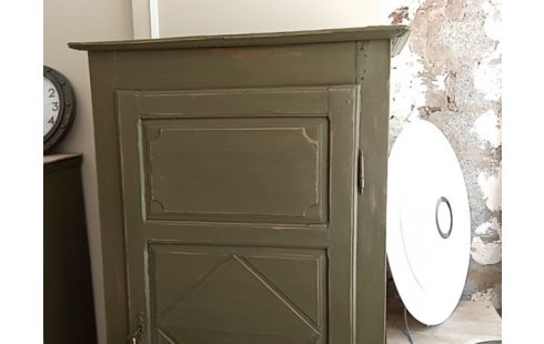 BONNETIERE PATINE VERTE 1 PORTE CHENE