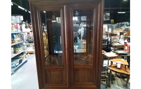 VITRINE BIBLIOTHEQUE MERISIER 3 ETAGES