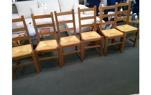 6 CHAISES RUSTIQUE