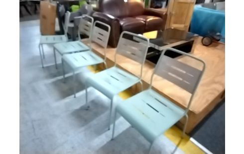 TABLE 5 CHAISES DE JARDIN METAL