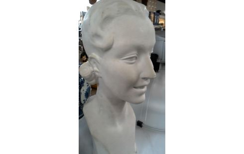 BUSTE VROUW WIT PLAASTER