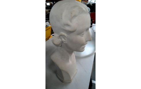 BUSTE VROUW WIT PLAASTER